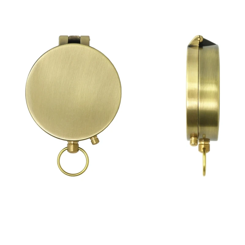Nautical Brass Push Button Compass Vintage Small Pocket Magnetic Pirate Navigation Handmade Compass Collectible Compass