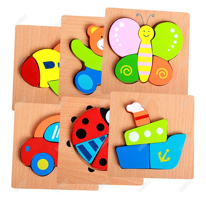 Made in China hot sale kids puzzle wooden baby toys for preschool