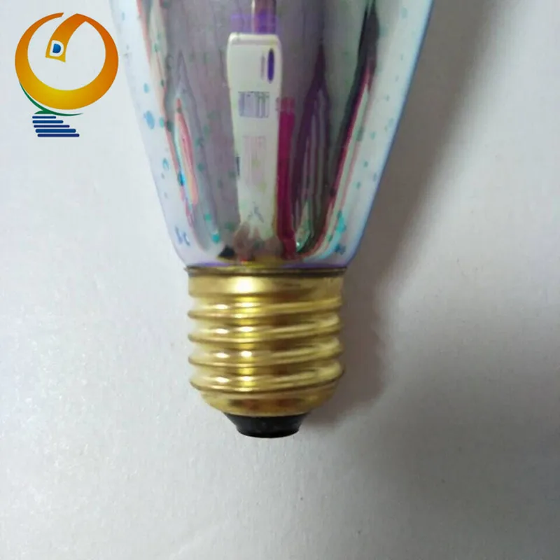  ST64 3D Светодиодная лампа фейерверк e26 240v st64