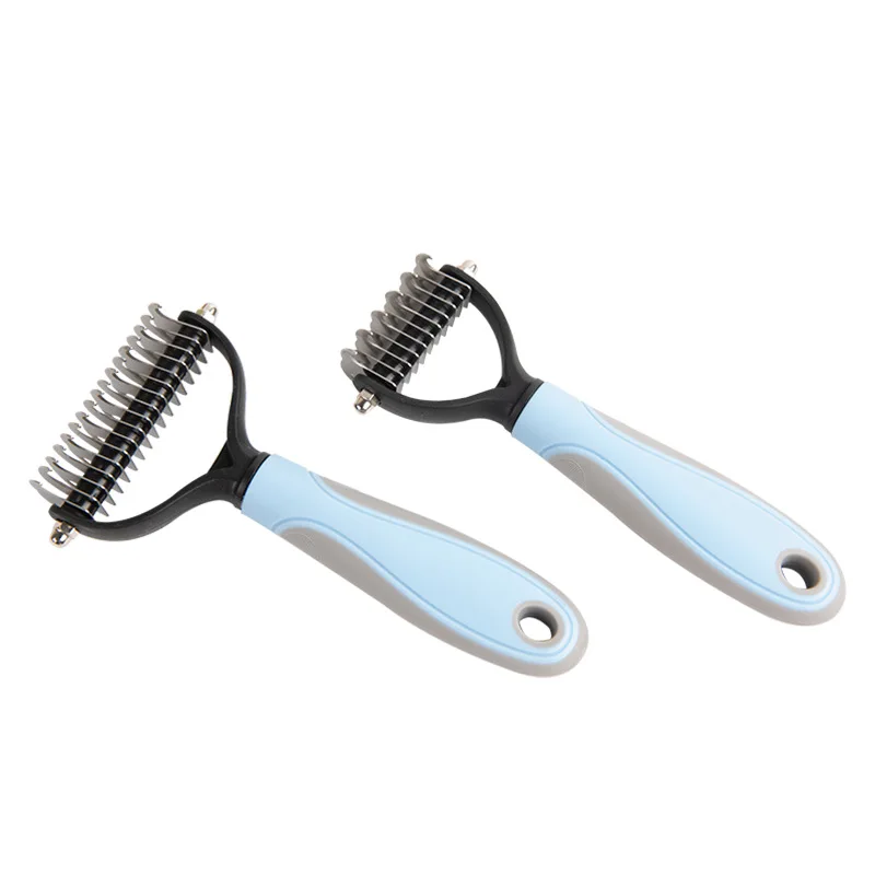 Pet Open Knot Comb Dog and Cat Grooming Rake Comb Stainless Steel Environmental Protection Material