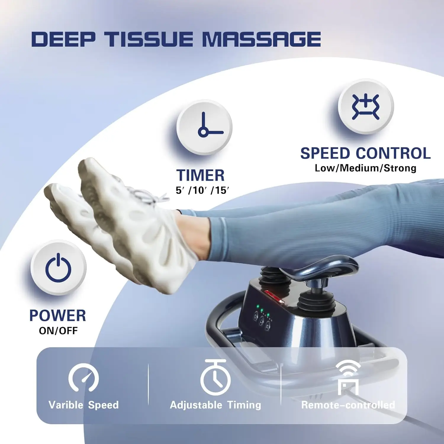 Electric Remote Control Tapping Vibrator Full Body Handheld Massager Blood Circulation Vibration Machine