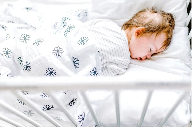 Price 2 layers 100% Organic Cotton  Newborn Baby Knit Muslin Gauze Baby Swaddle Blanket