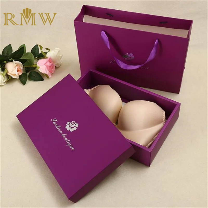 RMW Custom Luxury Gift Box CHENMING/BOHUI/APP/Nine Dragon Paper S/M/L/XL/XXL Size Underwear/Bra/Socks Packaging