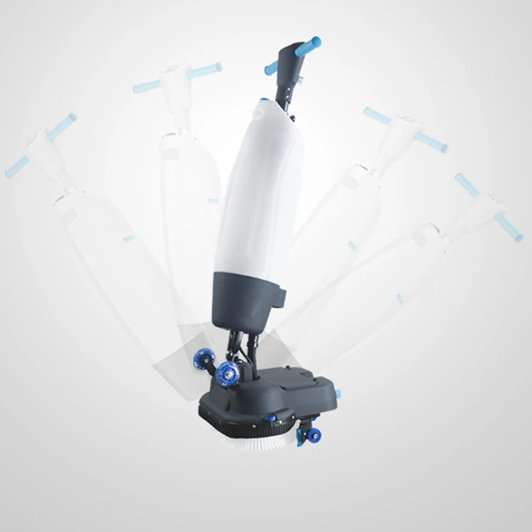 Electric Walk Behind Mini Floor Scrubber Dryer For Home Ceramic Tile Cleaning Machine Washing Floor Mopping Small Cleaner