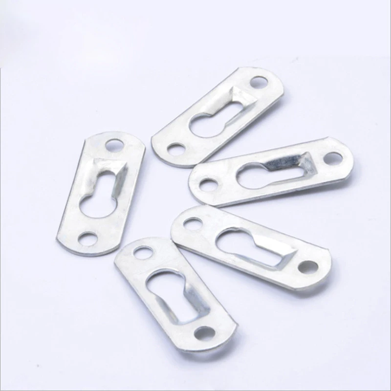 Heavy Duty Metal Keyhole Hangers Hanging Brackets For Mirror Picture Frames Cabinet Hanger Fasteners Hooks With Screws Hardware