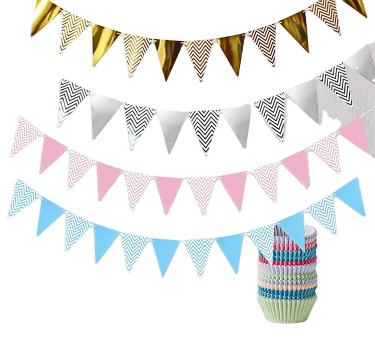 3 м волнистая зернистая окантовка светло-голубой розовый Золотой воздушный шар баннер украшение для дня