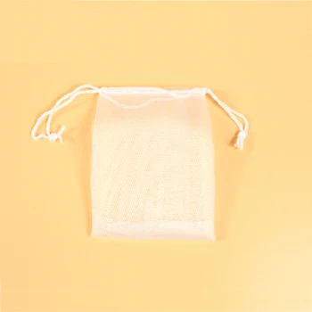 Wholesale Customized drawstring mesh soap bag, bath soap bag Produced By PP Material And Added Dyestuff