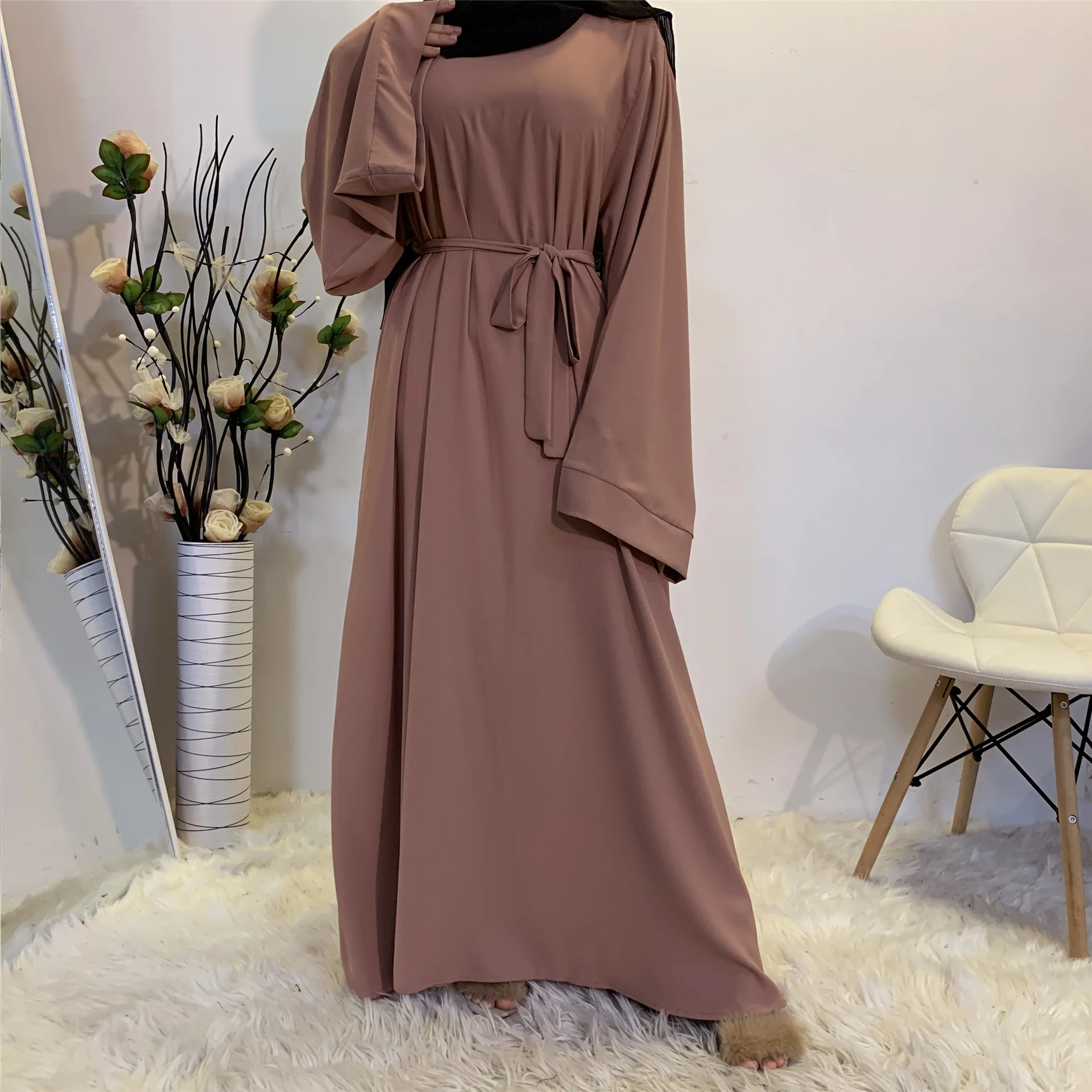 wholesale woman modest best black abaya women muslim dress turkey plus size 2023 hijab for ladies bale