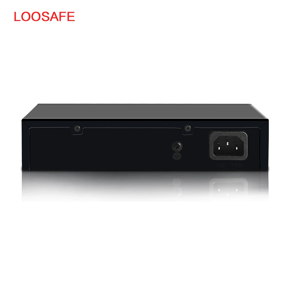  LOOSAFE 120W 8-портовый коммутатор питания через Ethernet 10/100 Мбит/с PoE 48V для IP камера сетевой 8