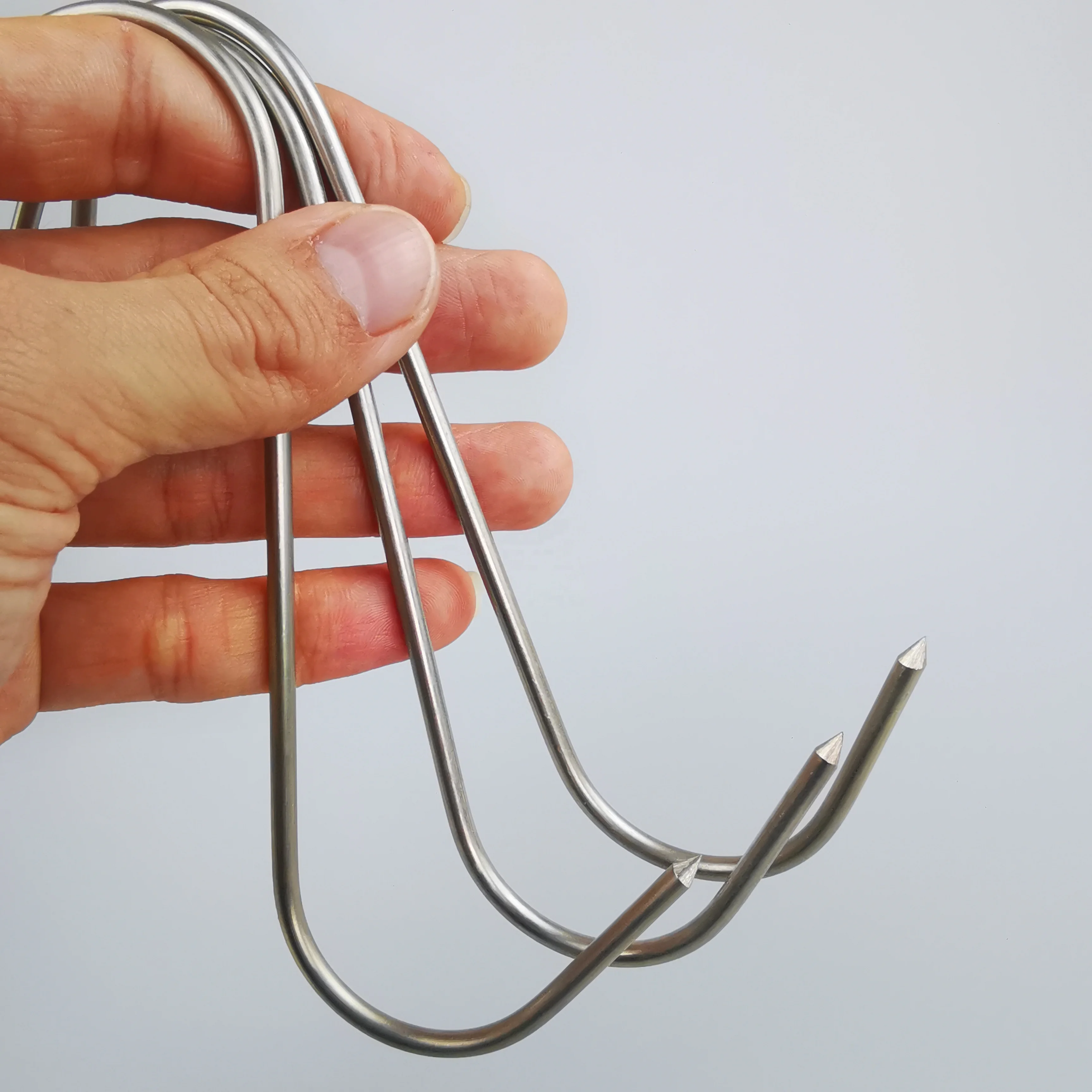 4 to 6mm High Polished Stainless Steel Meat Processing Butcher Hook S Hooks with Plain Finish