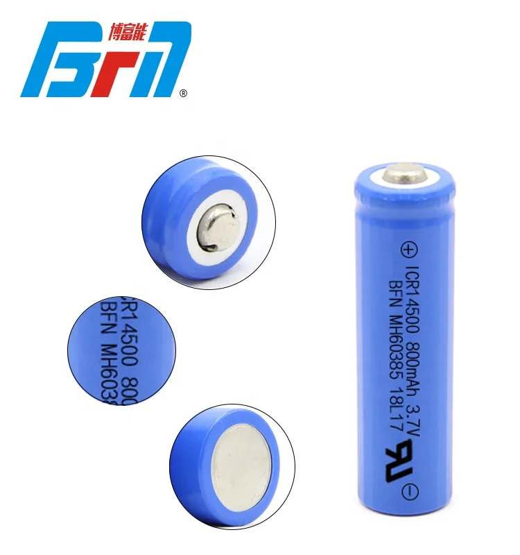 BFN 14500 800mAh 3.7V Lithium ion battery for electric toothbrush