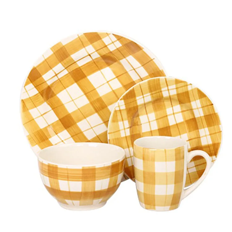 Итальянский stoneware reto посуда Китай завтрак плиты дешевые керамика столовая посуда набор Китайские столовые приборы