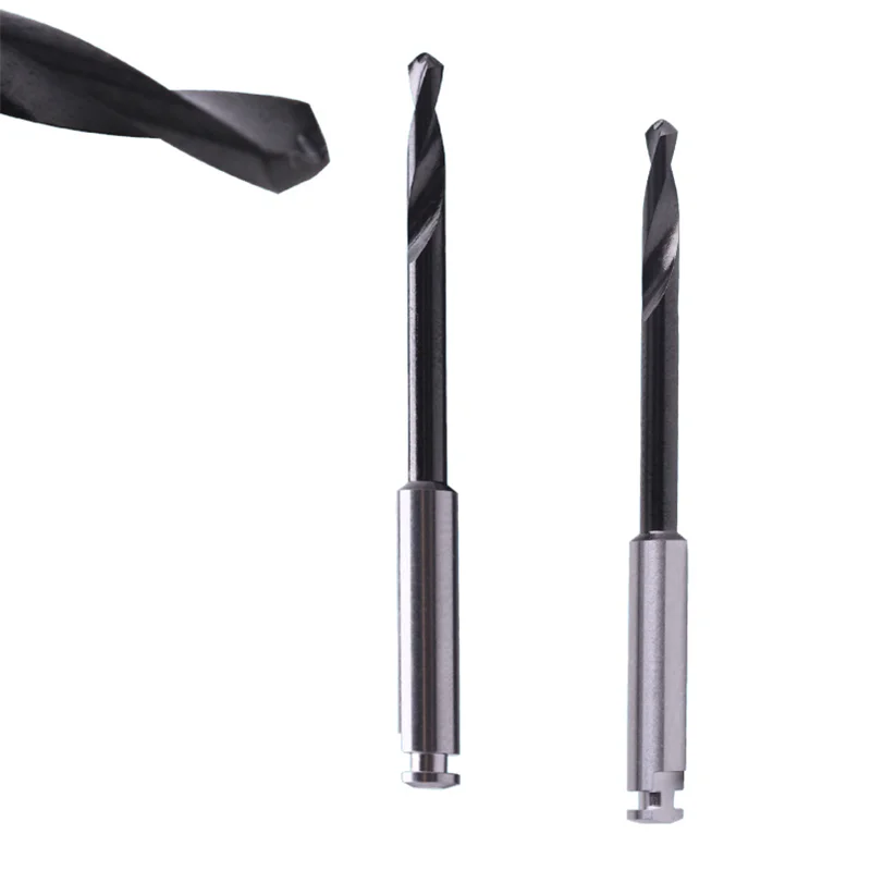 Настройка по индивидуальному заказу, стоматологическое сверло из нержавеющей стали с черным покрытием, Зубные имплантаты, пилотное сверло