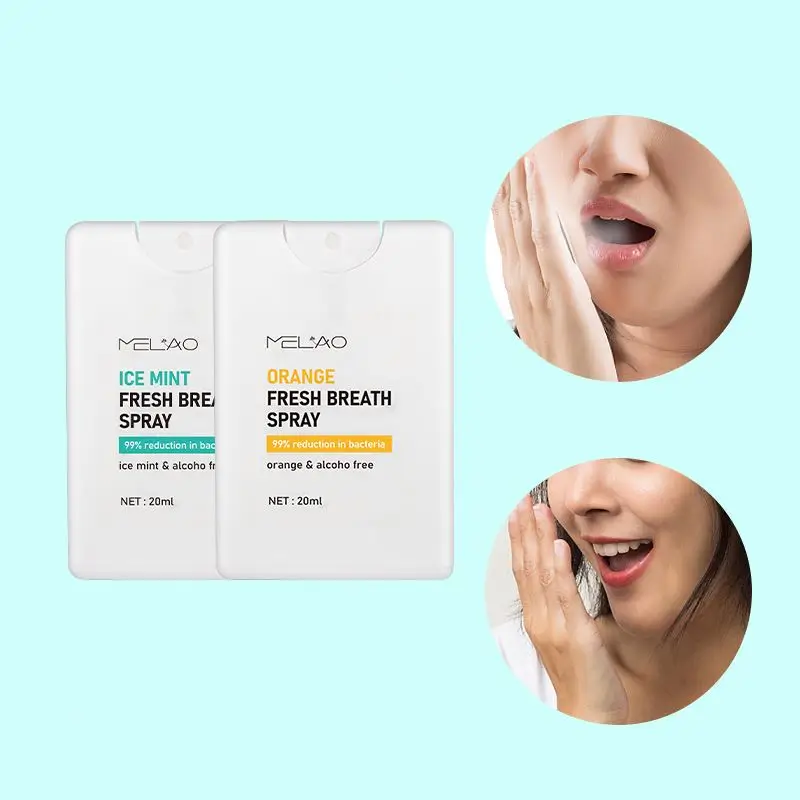 Lemon Mint Flavor Mouth Bad Breath Refresh 24h Lasting Small Portable Oral Spray Travel Size