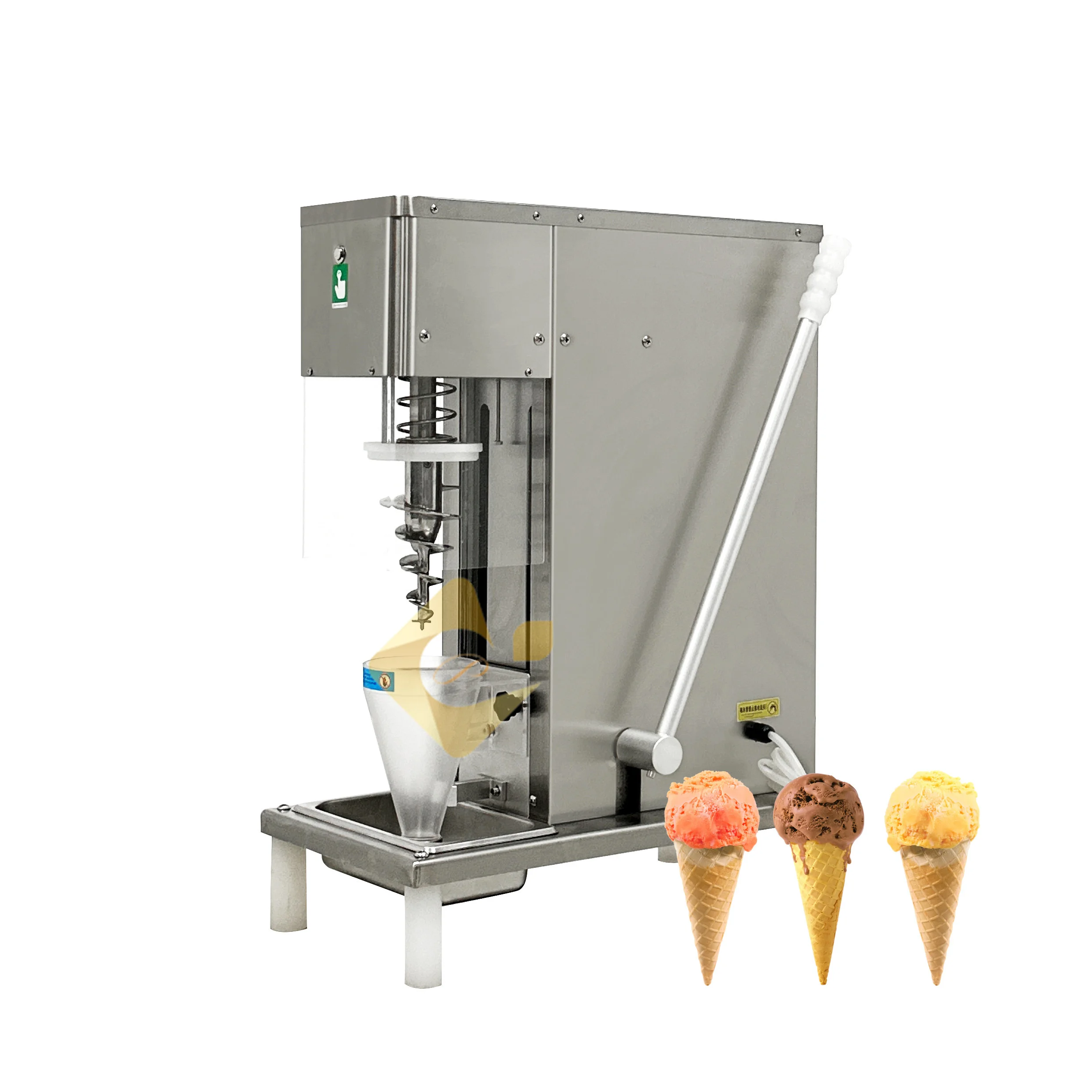 Multifunctional Automatic High Speed Fruit Ice Cream Blender Hard Ice Cream Blender And Mixer