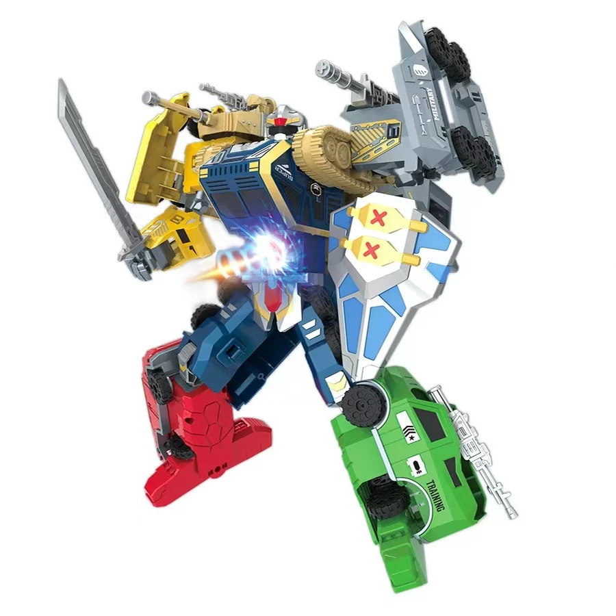 Adjustable Transforming Robot Toys Intelligent Enlightenment 6 In 1 Deformation Robot Car Toys