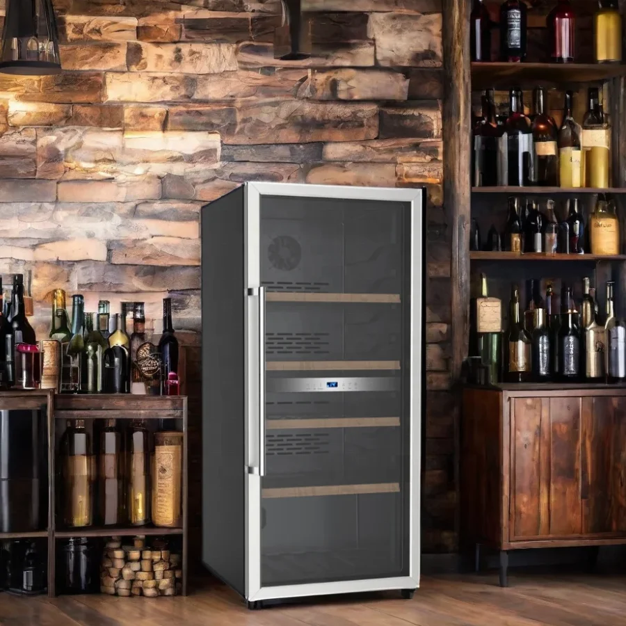 Freestanding Wine Chiller Coolers Mult Zones Wine Cooler Beverage Cooler Wine Refrigerator