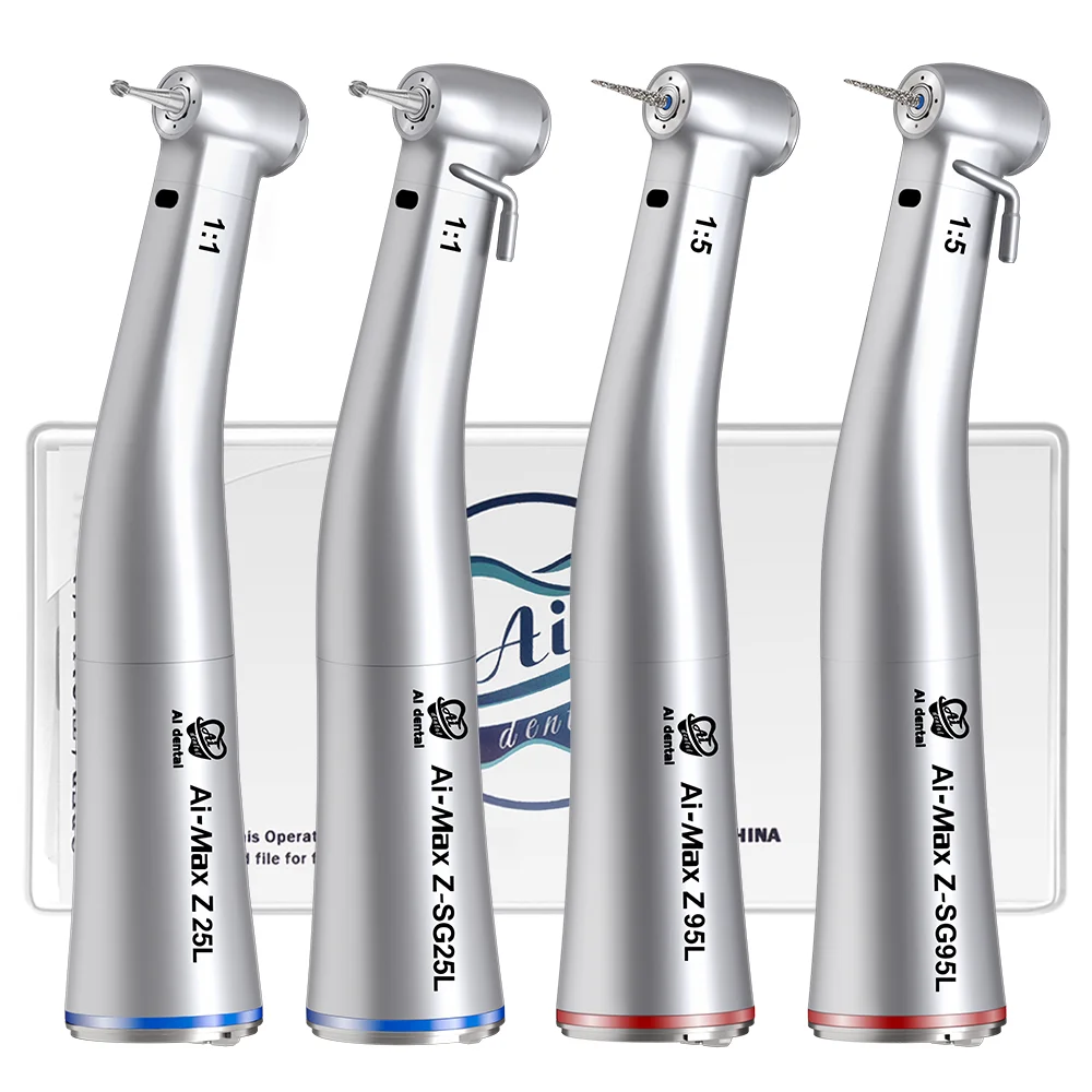 AI-Z/AI-Z SG series Dental Implant Low Speed 1:1/1:5 Electric contra angle Internal/External Water Spray Surgical Handpiece