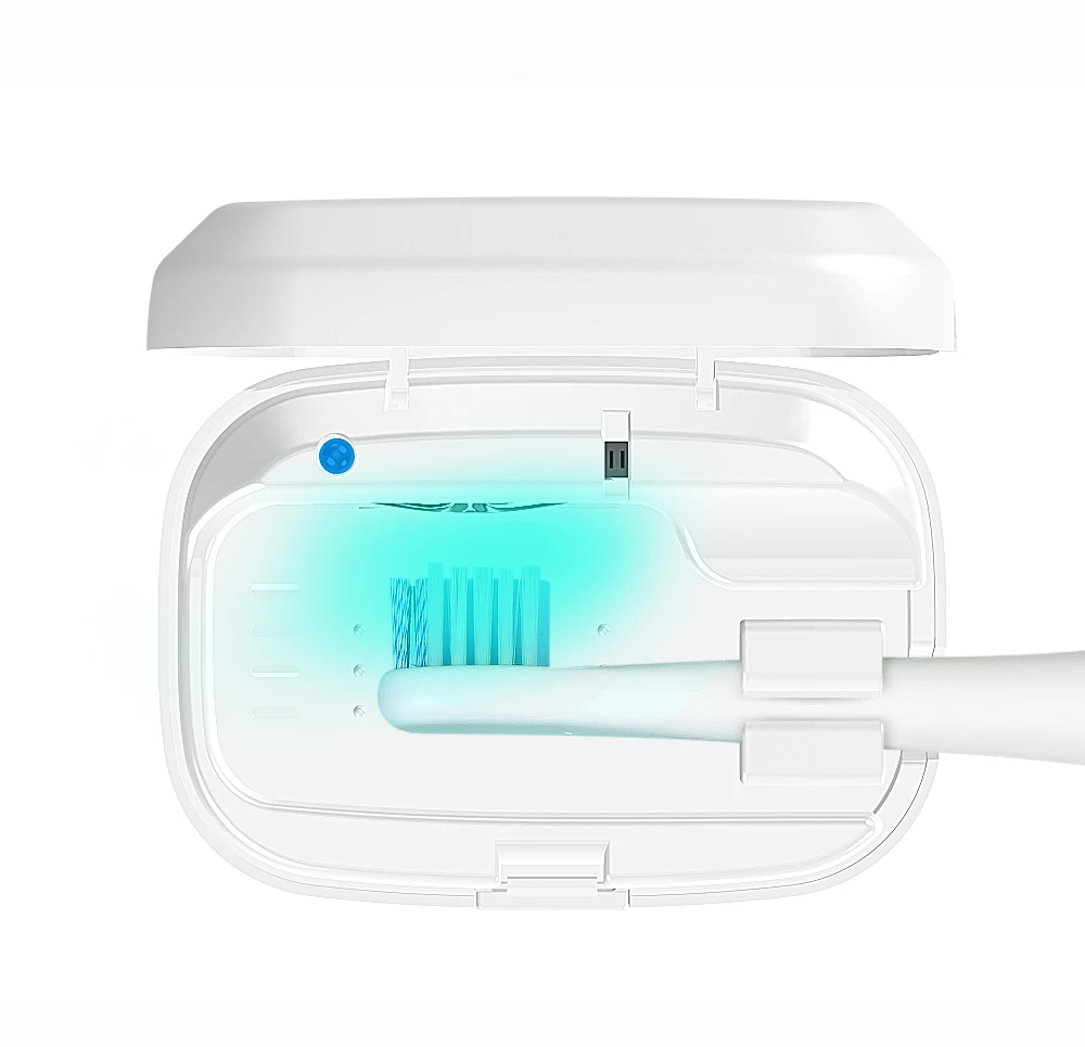 Magnetic Light Chargeable KC Certificate Lithium Ion Battery Electric UVC Toothbrush Sterilizer Manual Toothbrush Sanitizer