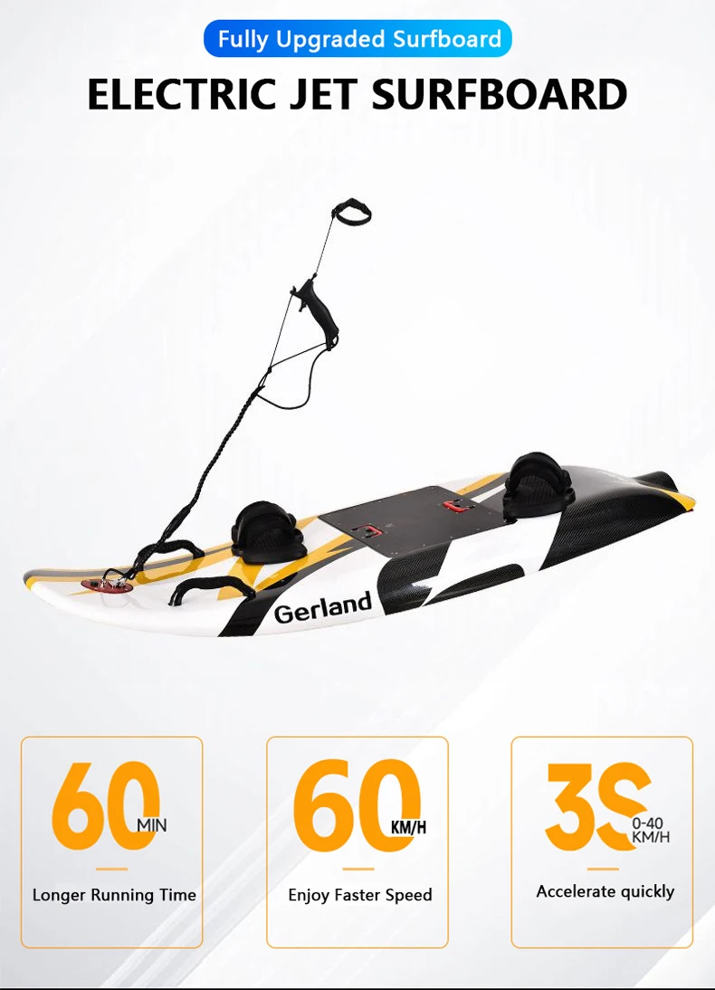 2024 Wholesale Price Factory Made High Speed Electric Surfboard Carbon Fiber Jet Surf Surfboard