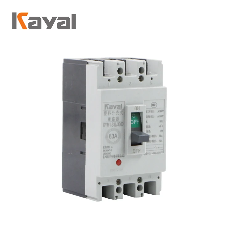 KAYAL 4 pole 400A 500A 630A Solar PV Moulded Case Circuit Breakers DC MCCB