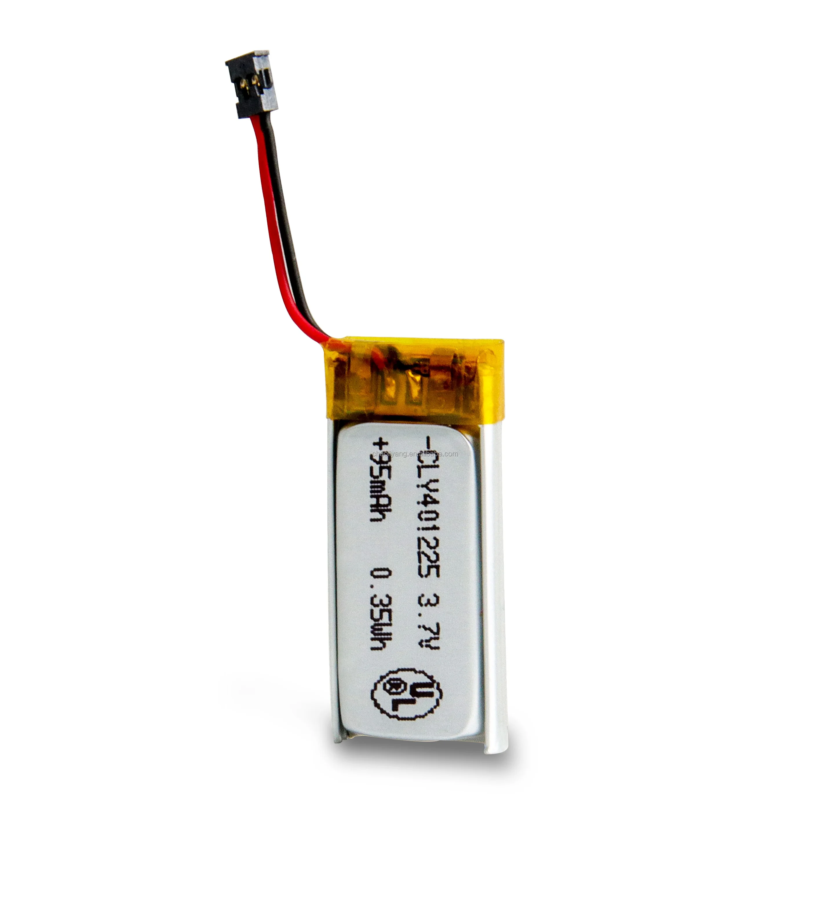 Lipo полимерный CLY 401225 3,7 В 95 мАч перезаряжаемый литий-полимерный ионный аккумулятор 2-контактный 1,0/1,25/1,5/2,0/2,5 Разъем