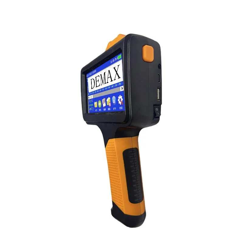 H811B New 12.7mm Multilingual Bar Code Expiry Date Label Plastic Carton Portable Printer Handheld Inkjet Manual