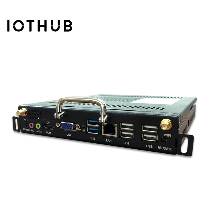  HUSHIDA Smart intel core I3-2th + 4G 128G SSD OPS mini PC display компьютер для белой
