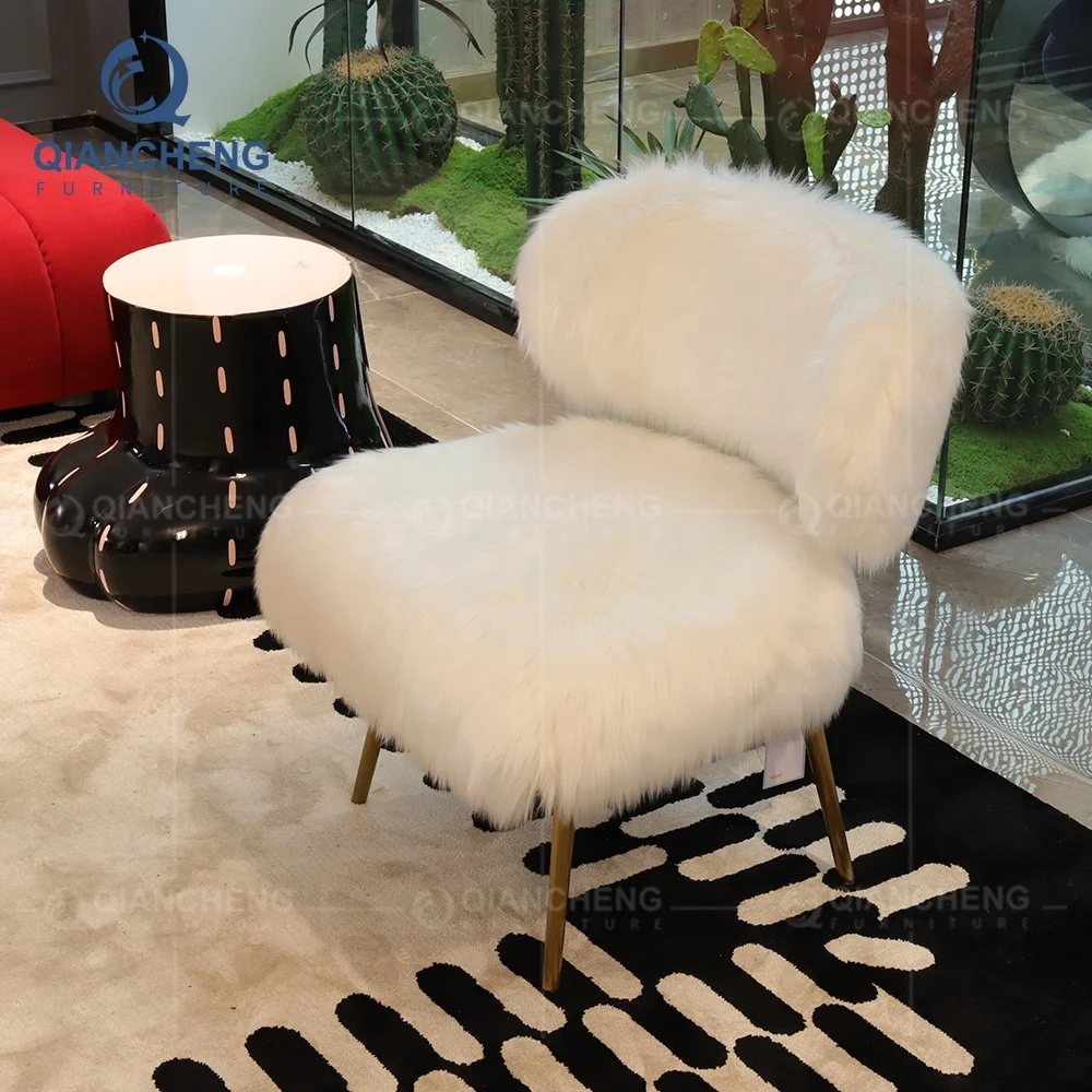 Wholesale home furniture indoor scandinavian white feather comfortable lounge living room accent chairs