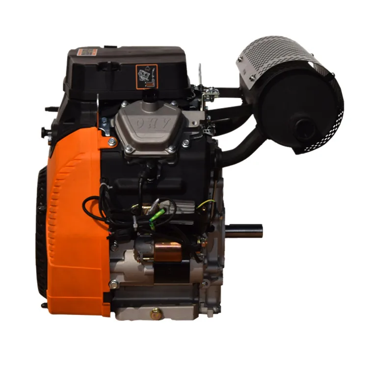  4-тактный 2V80F V двухцилиндровый Электрический старт 27HP бензиновый