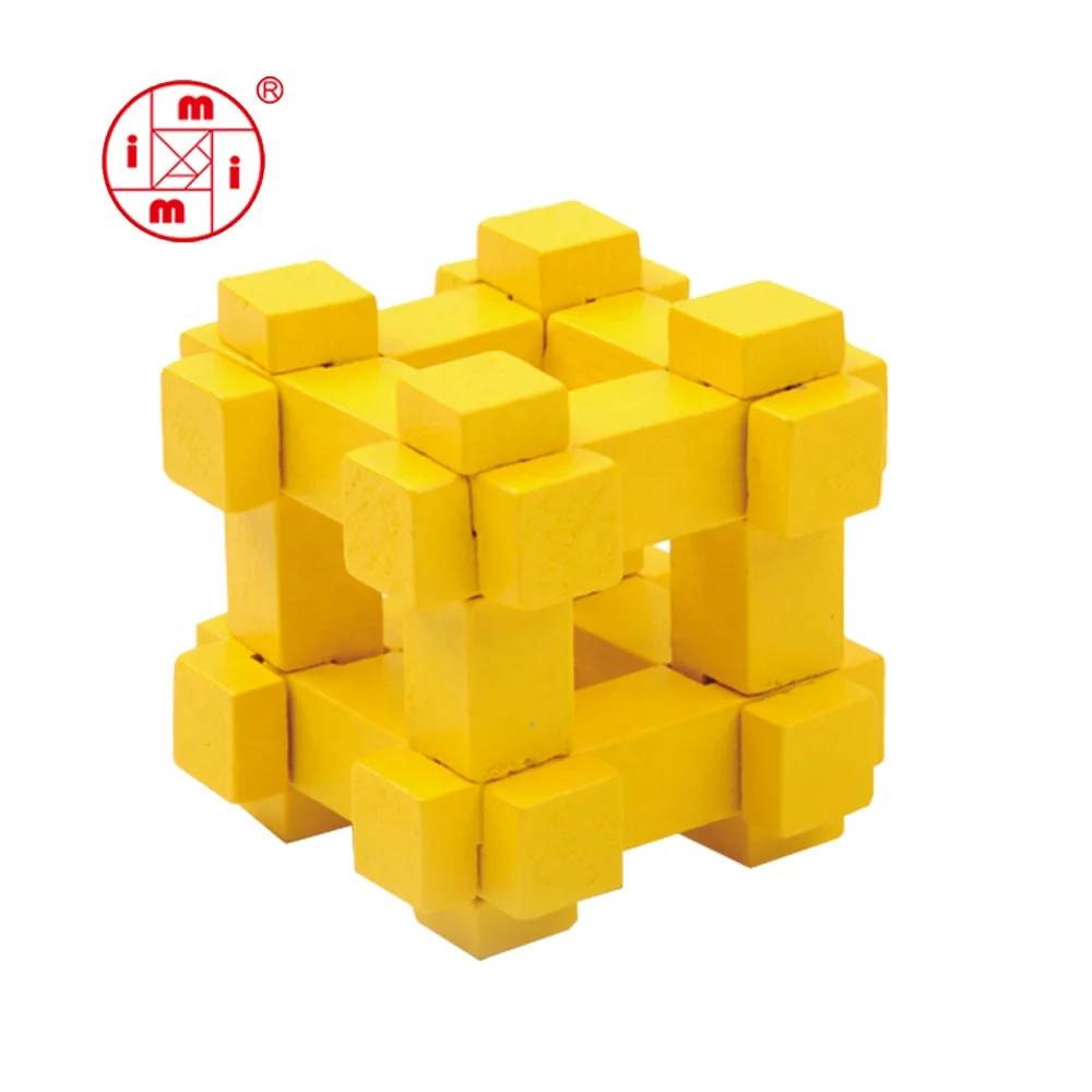 Head Broken Games Barin Twist Angular Cherry Wood Puzzle For Kids