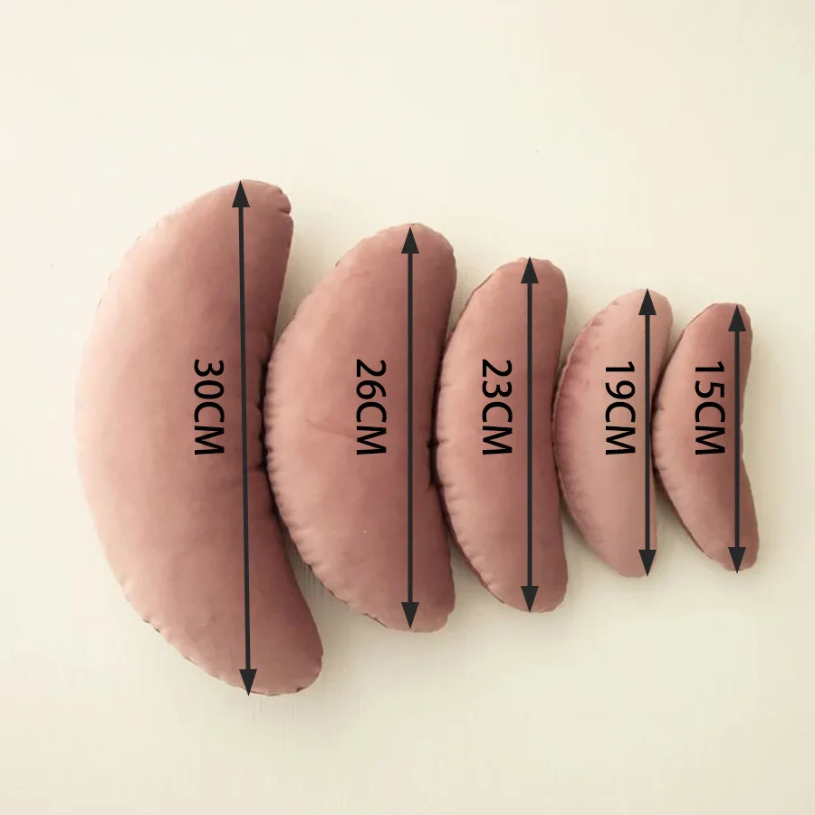 Five-piece set of newborn photography props baby products  baby pillow  photo studio photo auxiliary props  moon-shaped pillow