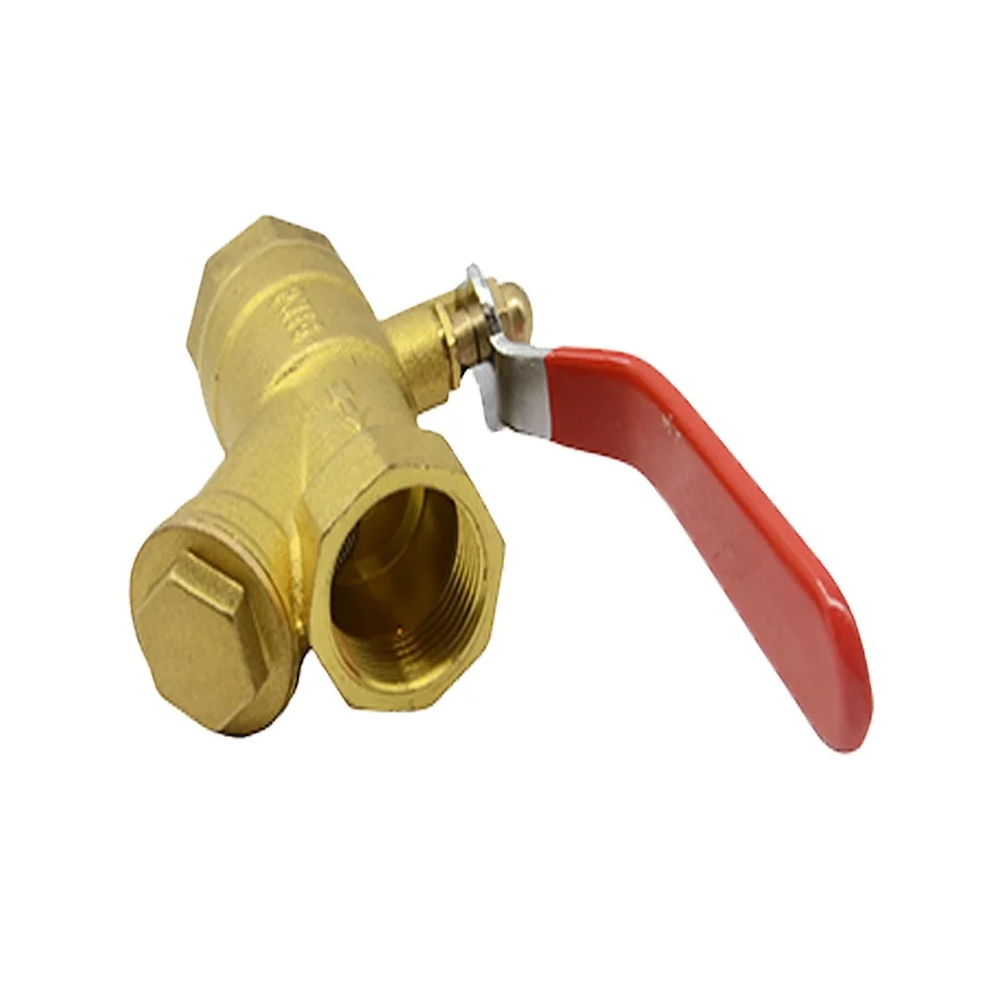 CW617n female 1/2 - 2 inch forged brass strainer ball valve