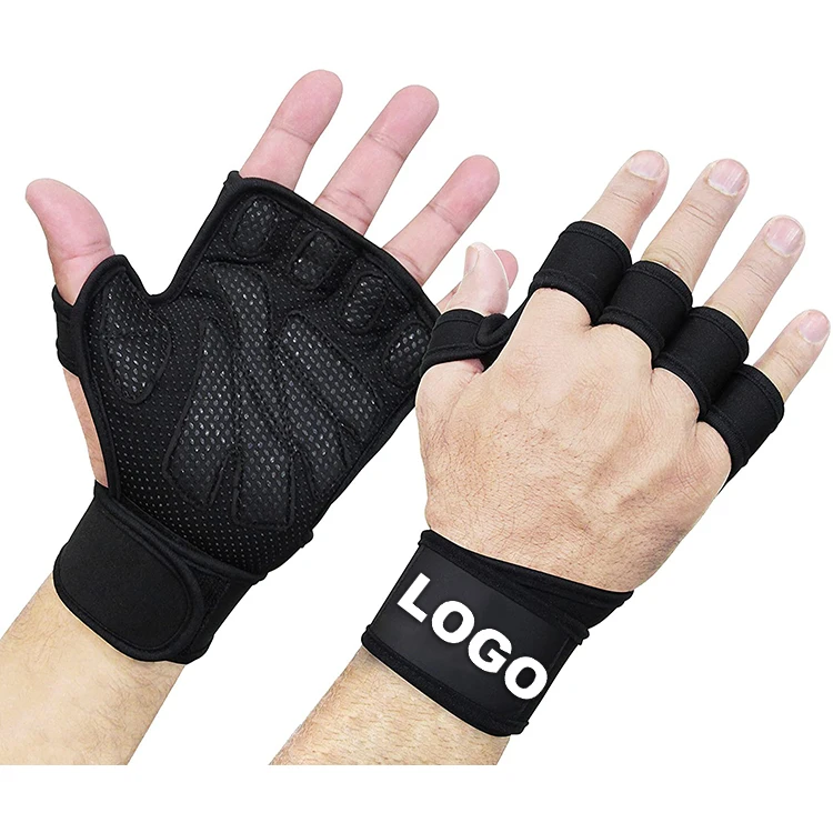Outdoor Aerobic Protective Valeo Gym Neoprene Gloves Customizable Velcro Straps
