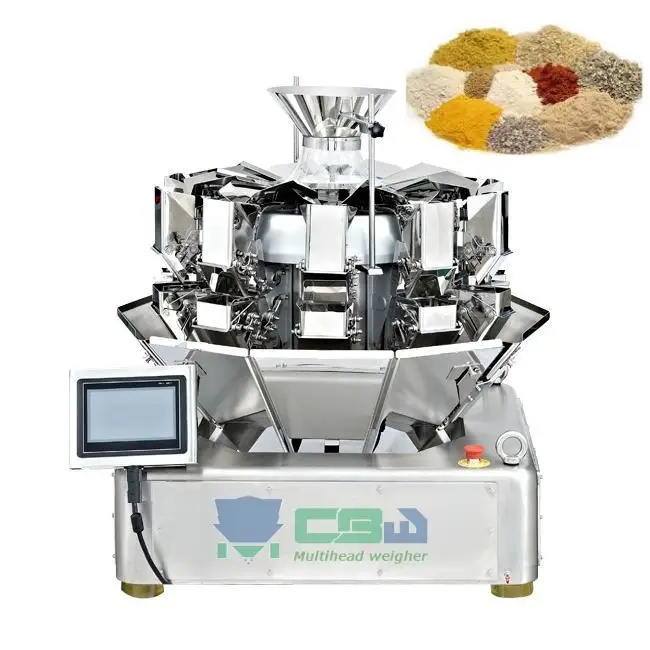10 head multihead weigher particle packing machine automatic combination weigher food filling machine