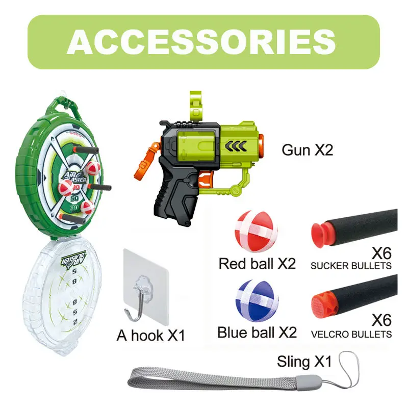 Kouyikou Factory Top Sale Mini Soft Bullet Gun Storage Box Set Outdoor Shooting Game Sniper Safe Foam Ball Soft Bullet Toy Gun