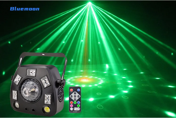 Fast Dispatch Professional Disco Projector 4 in 1 Laser Magic Ball Strobe Dj Beam Effects Club Party Show Light