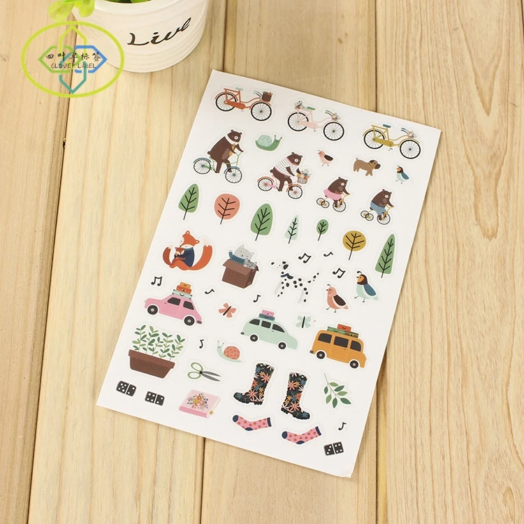 Self Adhesive PVC Vinyl Labels Printing Custom Kiss Cut Sticker Sheet
