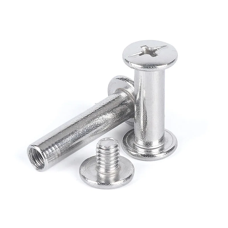 China Manufacturer Male and Female Aluminum Brass Stainless Steel Book Screw Ss M3 M4 Sex Chicago Screw Post Binding Screw