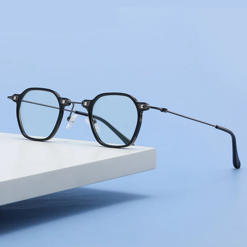 2023 Square TR Small Frames UV400 Computer Game Glasses Spring Leg Eyeglasses Optical Frames Blut Light Blocking Glasses