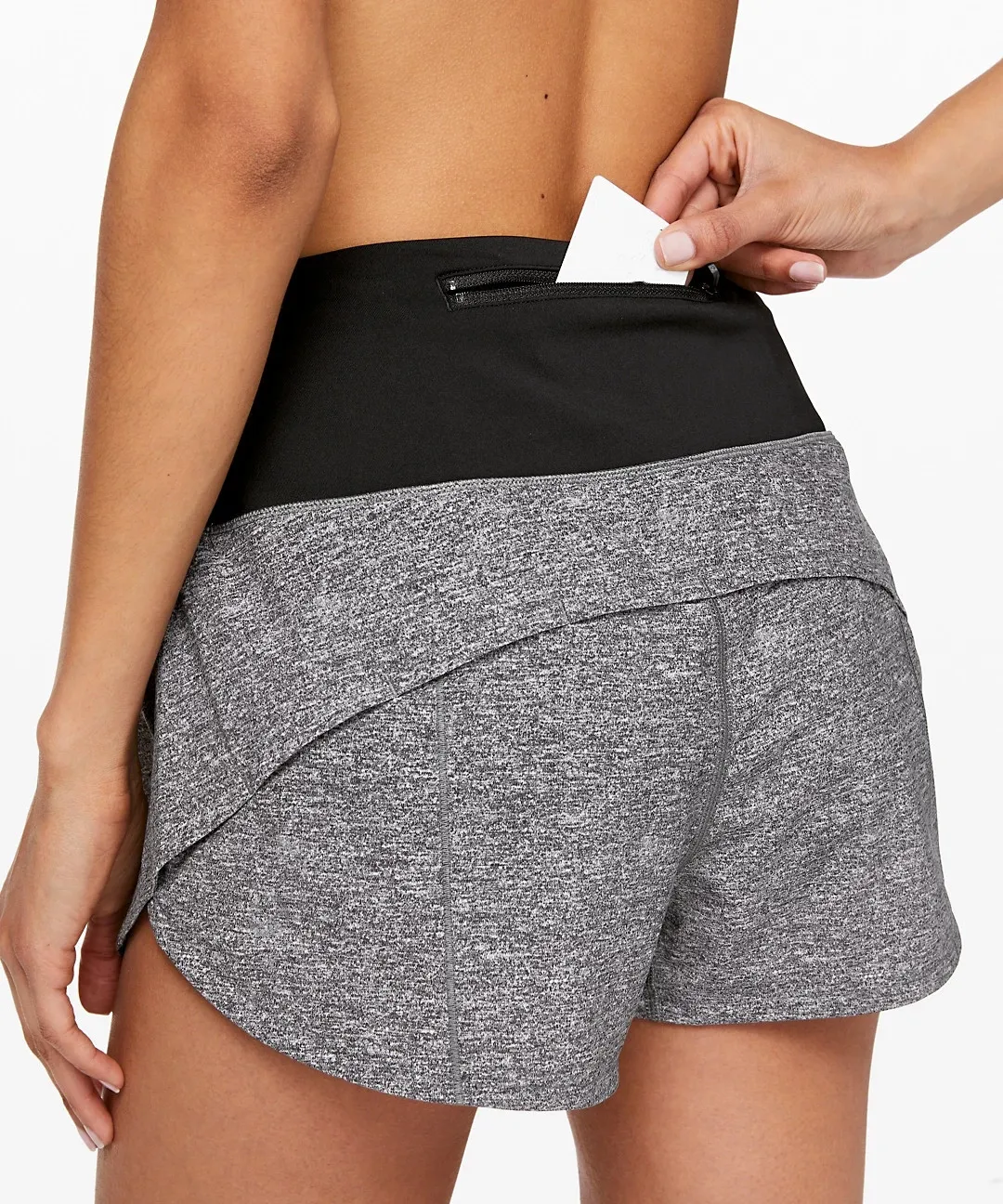 2020 Hot sale High Waist Sportswear Women Yoga Pants Workout Running Shorts with Zip pocket for Gym