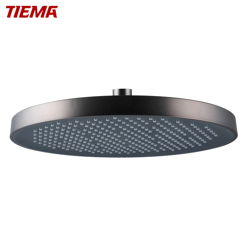 Wall Mounted High Pressure Large Bathroom Rainfall 360 Degrees Rotating Rain Showerhead ABS Shower Head