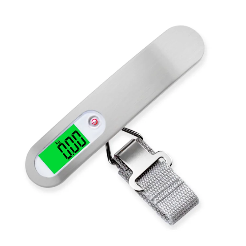 Manufacturer wholesale portable 50kg weighing kitchen scale stainless steel handheld digital travel transport scale