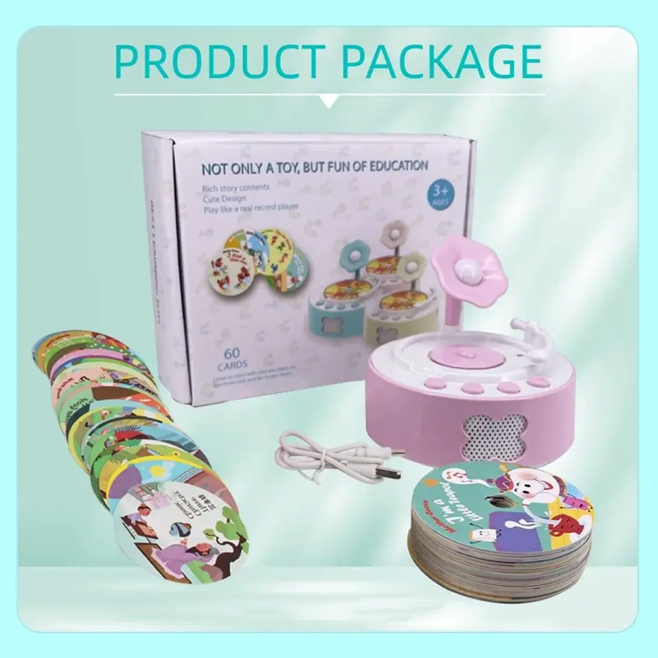 Books With Sound Module Suppliers Electronic Story Box Children Musical Toys for 1 Year Old Child Kid Turntable Toy