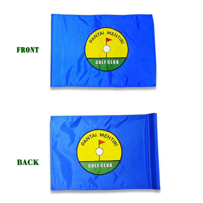 Mini Personalized Logo High Quality Golf Putting Green Flag Printing Double Sided Printing Golf Flag