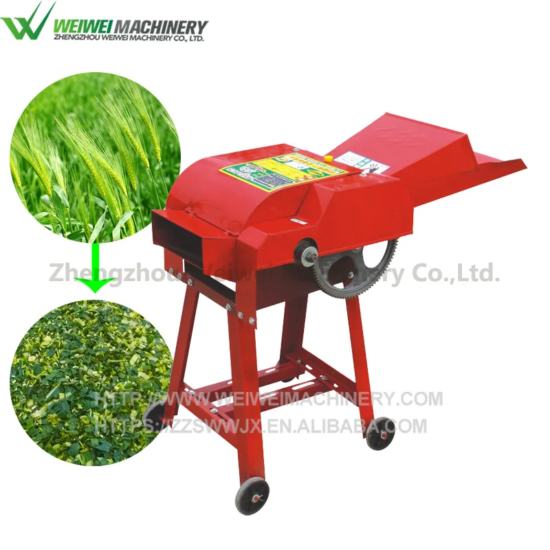 Weiwei factory sales animals feeding Machine grass cutting chaff cutter machine for farm 2.2KW electric