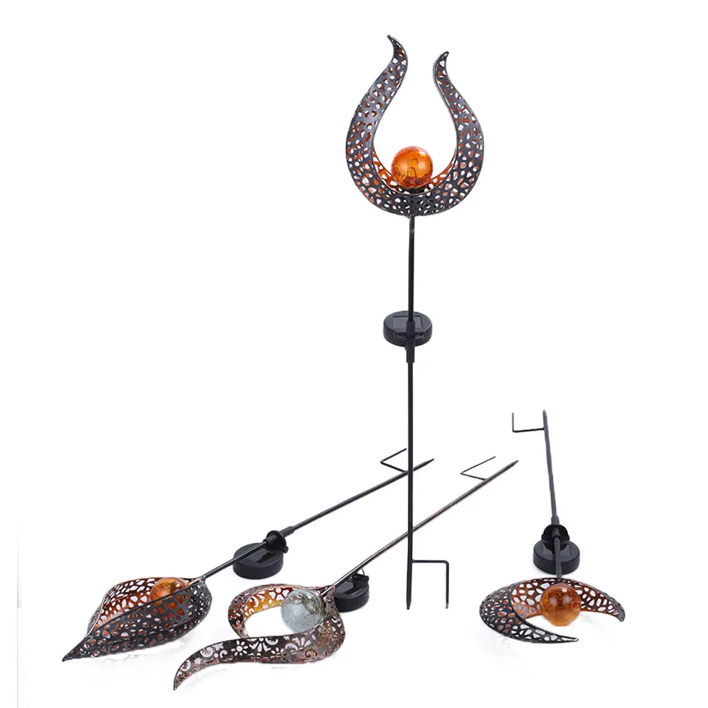 Wholesale Customization Iron Garden Lights Solar Powered Solar Garden Lights Outdoor Garden Waterproof Led