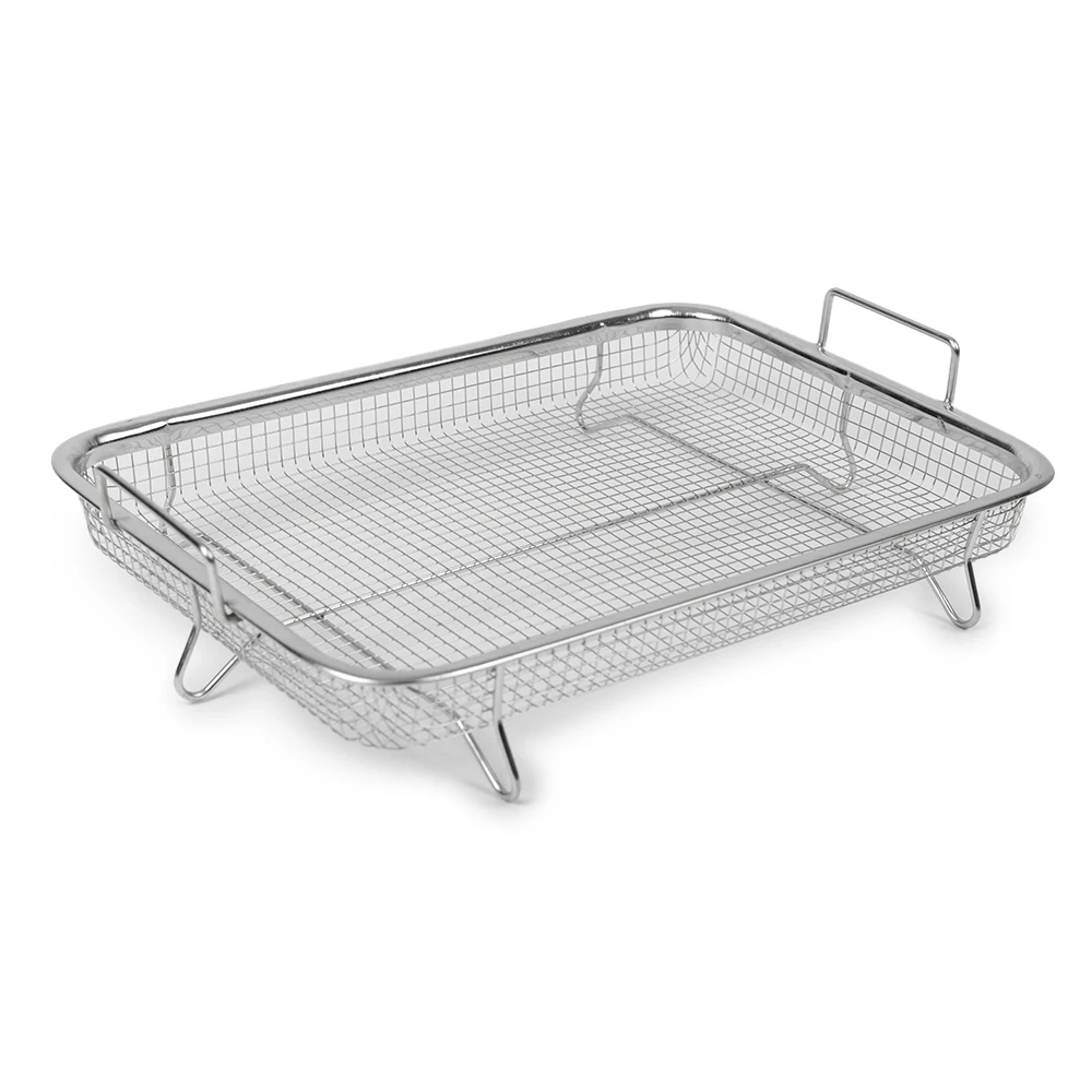 Smartpan Storage Wire Mesh Basket Set 2 PCs Stainless Steel Organization Fruit Vegetable Storage Pan