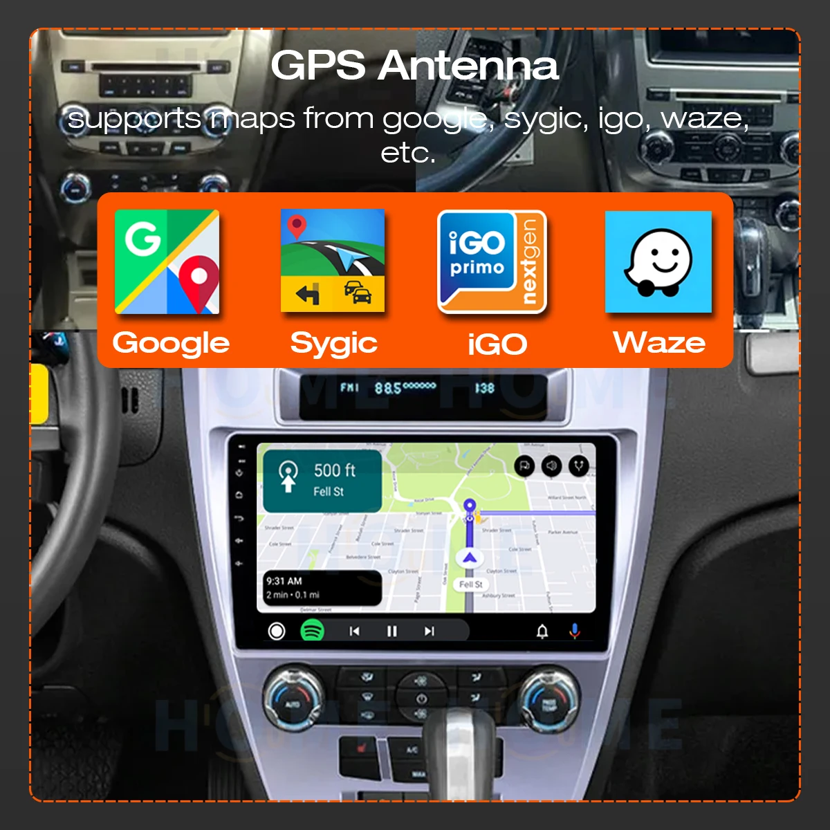 Factory price Android 10 For Ford Fusion Mondeo Mustang 2009 2010 2012 2013 Car Radio Navigation GPS Multimedia Player Audio