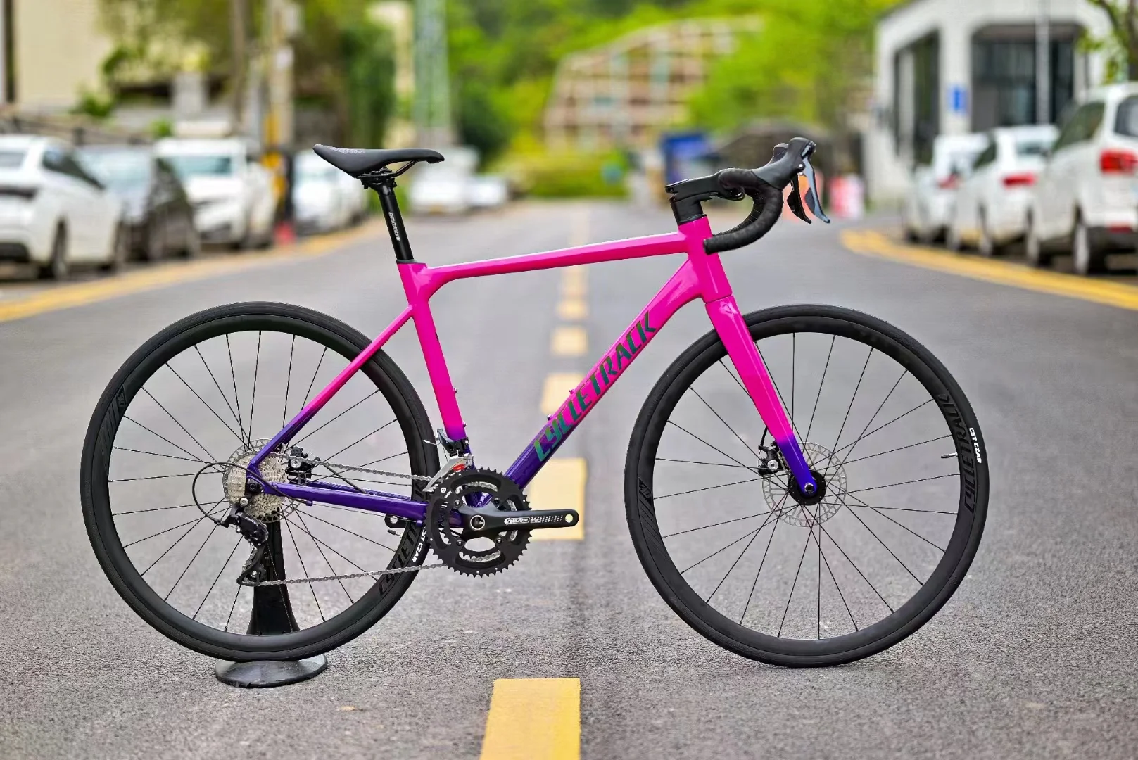 NEW CYCLETRACK STAR 2*9Speed disc brake Aluminum alloy road bike shimano 18Speed 700x25 Road bike